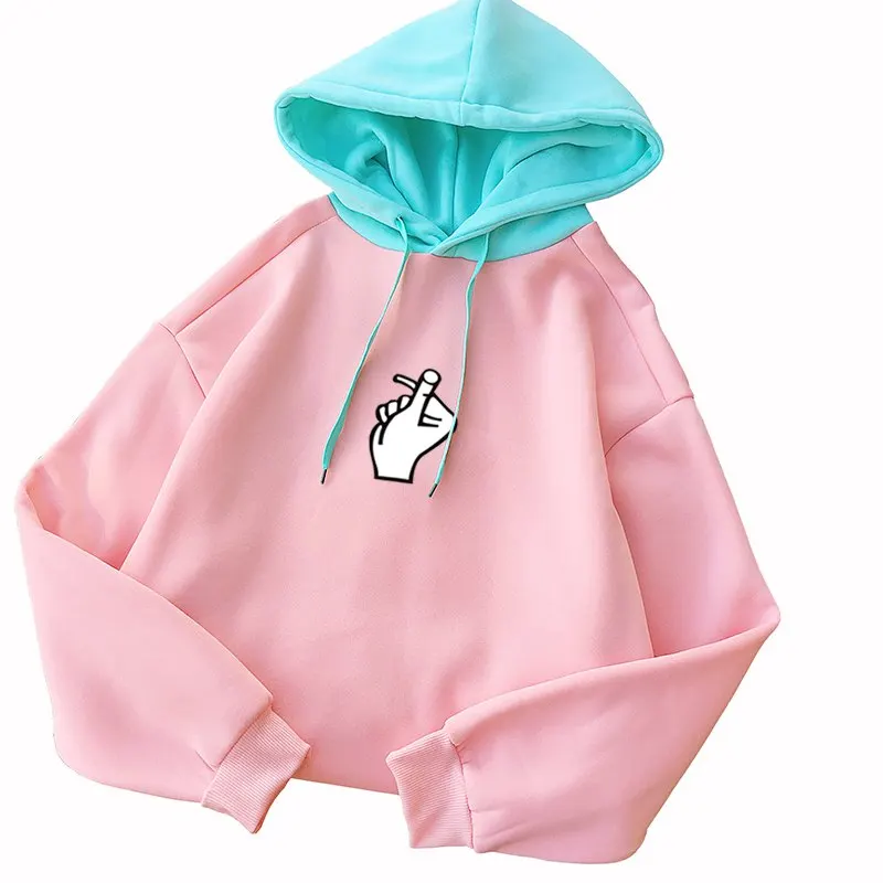 Autumn Winter New Harajuku Women Hoodies Pullover Fleece Loose Female Tracksuits Casual Kawaii Love Gesture Hooded Sweatshirt
Autumn Winter New Harajuku Women Hoodies Pullover Fleece Loose Female Tracksuits Casual Kawaii Love Gesture Hooded Sweatshirt