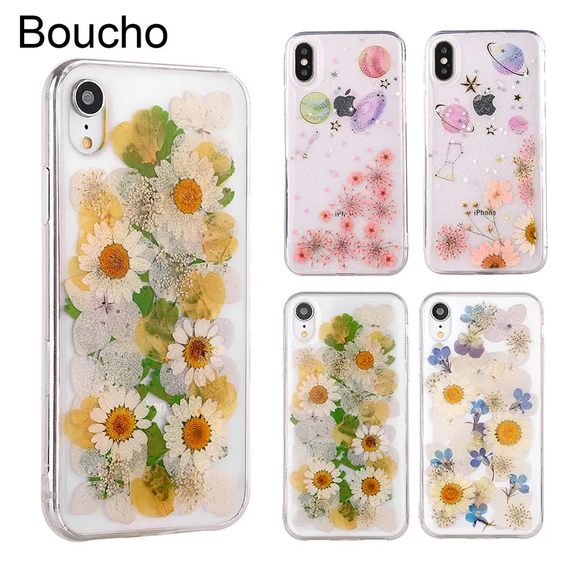 Boucho For iPhone XS MAX 7 6 6S 8 Plus X Fashion Real Plant Flower Floral Planet Phone Cases Soft Silicone Cover For iPhone XR
Boucho For iPhone XS MAX 7 6 6S 8 Plus X Fashion Real Plant Flower Floral Planet Phone Cases Soft Silicone Cover For iPhone XR