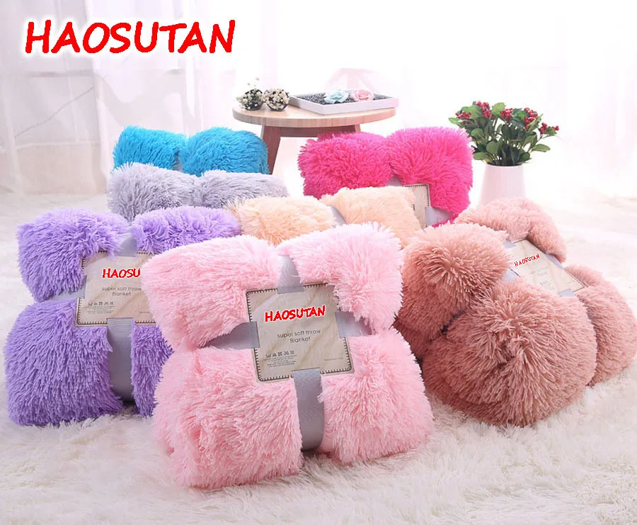 HAOSUTAN Long Shaggy Sherpa Throw Blanket 130x160cm (51"x63" )Polyester Fabric Fleece Faux Fur Sofa Bed Blankets
HAOSUTAN Long Shaggy Sherpa Throw Blanket 130x160cm (51"x63" )Polyester Fabric Fleece Faux Fur Sofa Bed Blankets