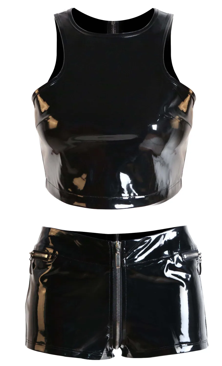 Women Plus Size S-XXL PVC Lingerie Set Sexy Faux Latex Shorts Sexy Black Leather Tops Vest Wetlook Clubwear Costume
Women Plus Size S-XXL PVC Lingerie Set Sexy Faux Latex Shorts Sexy Black Leather Tops Vest Wetlook Clubwear Costume