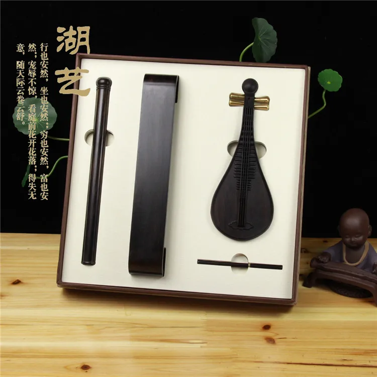 Image Violet Tan Pipa Incense Gift Set rosewood incense purple Tan line incense bag mail box