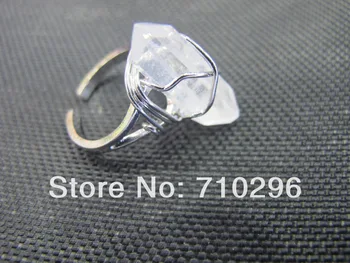 High Quality Natural Clear Quartz Ring Gem Stone Ring Rock cryatal point Ring 10pcs/lot
High Quality Natural Clear Quartz Ring Gem Stone Ring Rock cryatal point Ring 10pcs/lot