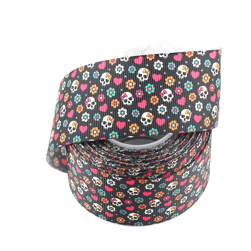 Flower skull ribbon DIY hair bow accessories hawaii sewing craft wedding decorations weaving 16mm 22mm 25mm 38mm 57mm 75mm
Flower skull ribbon DIY hair bow accessories hawaii sewing craft wedding decorations weaving 16mm 22mm 25mm 38mm 57mm 75mm