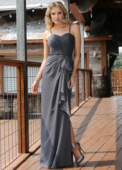 Chiffon Women Fashion Grey With Ruched Side Slit Vestiti Lunghi Eleganti Da Sera
Chiffon Women Fashion Grey With Ruched Side Slit Vestiti Lunghi Eleganti Da Sera