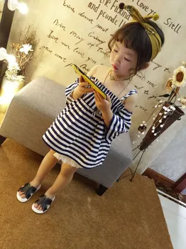2018 summer new girls fashion harness strapless small fresh striped dress children loose and comfortable princess dress tide
2018 summer new girls fashion harness strapless small fresh striped dress children loose and comfortable princess dress tide