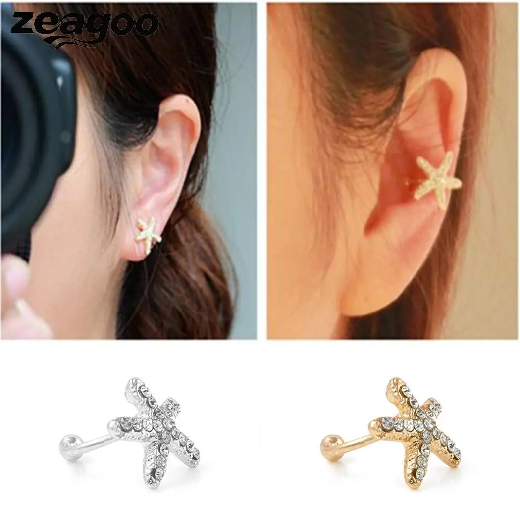 Trendy Women Bone Starfish Charm Jewelry Gift Wedding Clip Ear Fashion Shape Little Star Shape Cute Crystal
Trendy Women Bone Starfish Charm Jewelry Gift Wedding Clip Ear Fashion Shape Little Star Shape Cute Crystal