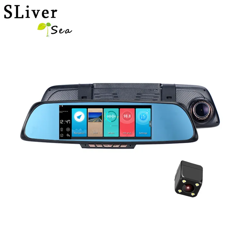 SLIVERYSEA 6.86"Touch RAM 1GB ROM 16GB 2 Split View Android GPS Navigation Mirror Car DVR dual lens camera rear parking WiFi FM
SLIVERYSEA 6.86"Touch RAM 1GB ROM 16GB 2 Split View Android GPS Navigation Mirror Car DVR dual lens camera rear parking WiFi FM
