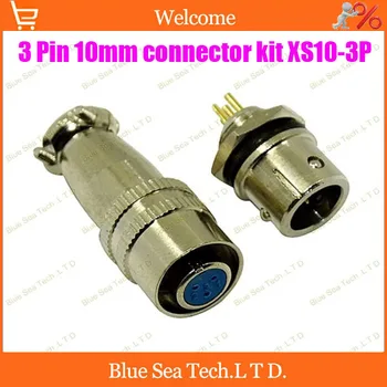 Free Shipping 10 sets=20pcs 3 Pin 10mm Male & Female mic circular connector kit XS10-3P Socket+Plug,Aviation plug interface
Free Shipping 10 sets=20pcs 3 Pin 10mm Male & Female mic circular connector kit XS10-3P Socket+Plug,Aviation plug interface