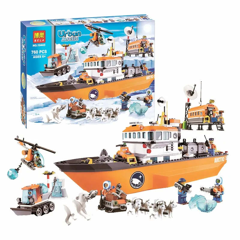 Bela 10443 City Police Arctic Icebreaker Compatible with 60062 Assembled Building Block Urban Series Snow Ship Brick Constructor
Bela 10443 City Police Arctic Icebreaker Compatible with 60062 Assembled Building Block Urban Series Snow Ship Brick Constructor