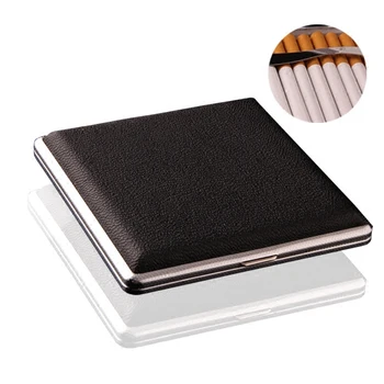 Cigarette Case 20 Pieces Of Ultra-thin Creative Personality Clamshell Metal Leather Portable Men Cigarette Case
Cigarette Case 20 Pieces Of Ultra-thin Creative Personality Clamshell Metal Leather Portable Men Cigarette Case