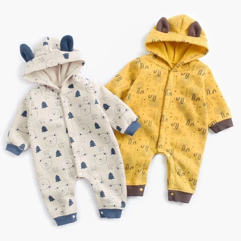 New 2019 Autumn Winter Baby Girls Boys Animal Printing Rompers Newborn Thickening Boys Clothes Toddler Girls Outfit Jumpsuit
New 2019 Autumn Winter Baby Girls Boys Animal Printing Rompers Newborn Thickening Boys Clothes Toddler Girls Outfit Jumpsuit
