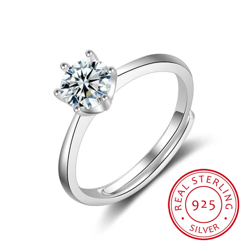 2019 925 Sterling Silver Ring 3ct Clear Six Claw Cubic Zirconia Fashion Wedding Engagement Classic Jewelry For Women
2019 925 Sterling Silver Ring 3ct Clear Six Claw Cubic Zirconia Fashion Wedding Engagement Classic Jewelry For Women