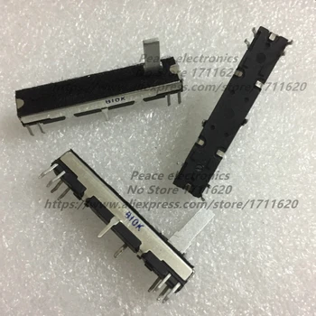 10PCS Slide Potentiometer fader 10Kb x 2 For Slide Volume Korg and Roland Keyboard
10PCS Slide Potentiometer fader 10Kb x 2 For Slide Volume Korg and Roland Keyboard