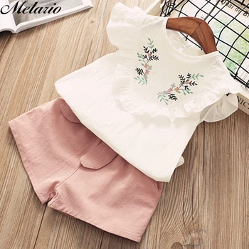 Melario Girls Clothing Sets 2020 Summer Fashion Style Kids Clothes Embroidery T-shirt & shorts 2Pcs Suit Kids for 3-7 years
Melario Girls Clothing Sets 2020 Summer Fashion Style Kids Clothes Embroidery T-shirt & shorts 2Pcs Suit Kids for 3-7 years