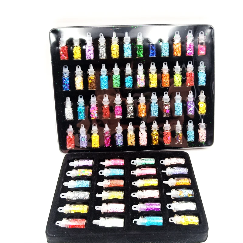 24-48Pcs/Set Sequins Glitter Slices Filler Fluffy Clear Slime Box Toys Nails Art DIY Charms Slime Supplies Kit Lizun Decora
24-48Pcs/Set Sequins Glitter Slices Filler Fluffy Clear Slime Box Toys Nails Art DIY Charms Slime Supplies Kit Lizun Decora