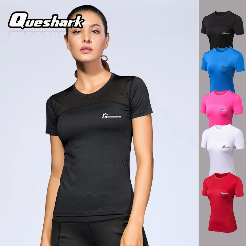 Queshark Professional Women Yoga Shirts Ultimate Slim Mesh Stitching Short Sleeve T Shirt High Stretch Quick-Dry Fitness Top
Queshark Professional Women Yoga Shirts Ultimate Slim Mesh Stitching Short Sleeve T Shirt High Stretch Quick-Dry Fitness Top