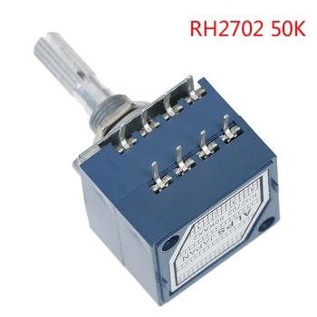 50K ALPS RH2702 VOLUME Potentiometer Dual 50KAX2 Slotted Japan Rotary Switch 8Ppin
50K ALPS RH2702 VOLUME Potentiometer Dual 50KAX2 Slotted Japan Rotary Switch 8Ppin