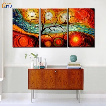 3 Panels Vivid Color Money Tree Picture Textured Wall Art Handpainted Modern Abstract Oil Painting on Canvas No Frame JYJLV014
3 Panels Vivid Color Money Tree Picture Textured Wall Art Handpainted Modern Abstract Oil Painting on Canvas No Frame JYJLV014