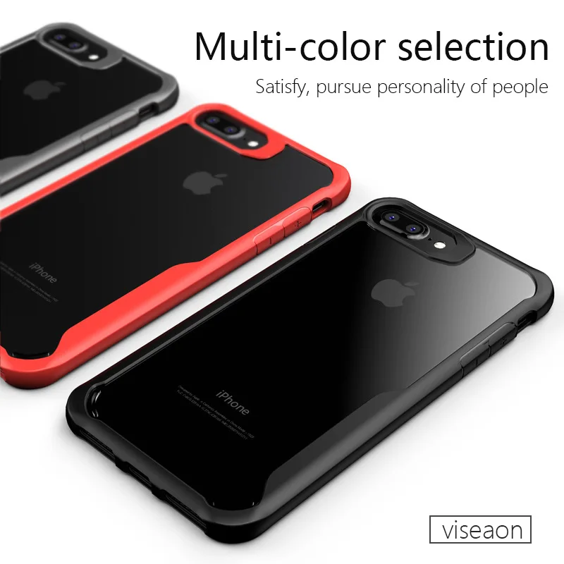 New Arrived for iPhone X 7 7P Phone Shell Hard and Soft Drop Silicone TPU Transparent PC Protective Cover Phone Case
New Arrived for iPhone X 7 7P Phone Shell Hard and Soft Drop Silicone TPU Transparent PC Protective Cover Phone Case