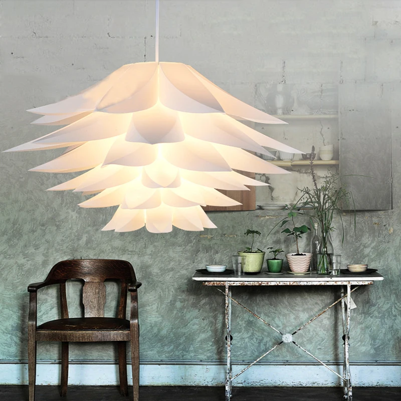 Modern Diy Lotus Puzzle Pendant Lampshade Luster Lamp Lighting Lamparas Pvc Piec Lights Decoration Flower Light Hanging White
Modern Diy Lotus Puzzle Pendant Lampshade Luster Lamp Lighting Lamparas Pvc Piec Lights Decoration Flower Light Hanging White