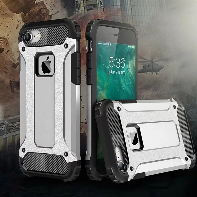 

Strong Hybrid Tough Shockproof Armor Phone Back Case For iPhone X 5 5S SE 7 8 6 6S Plus Hard Rugged Impact Cover Fundas capa