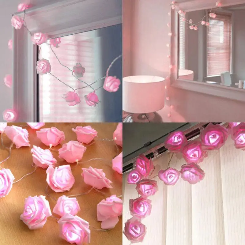 3M Rose LED String Light Holiday Fairy Light Warm White for Party Wedding Decoration Christmas Lights Garland Garden Lighting
3M Rose LED String Light Holiday Fairy Light Warm White for Party Wedding Decoration Christmas Lights Garland Garden Lighting