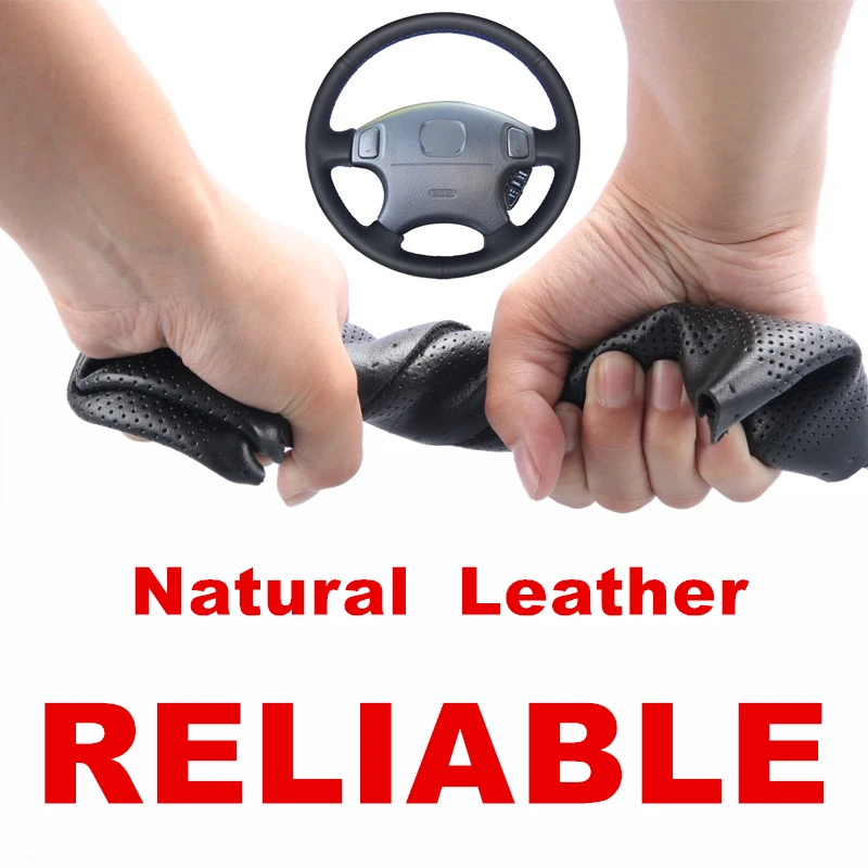 

Hand stitched Microfiber Leather Car Steering Wheel Cover for Honda CRV CR-V Accord 6 Odyssey Prelude Civic Acura CL MDX