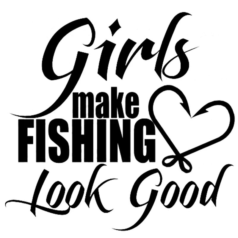 14 * 13cm Girl Fishing Looks Fun and Fashionable Car Window Bumper Vinyl Accessories Car Sticker
14 * 13cm Girl Fishing Looks Fun and Fashionable Car Window Bumper Vinyl Accessories Car Sticker