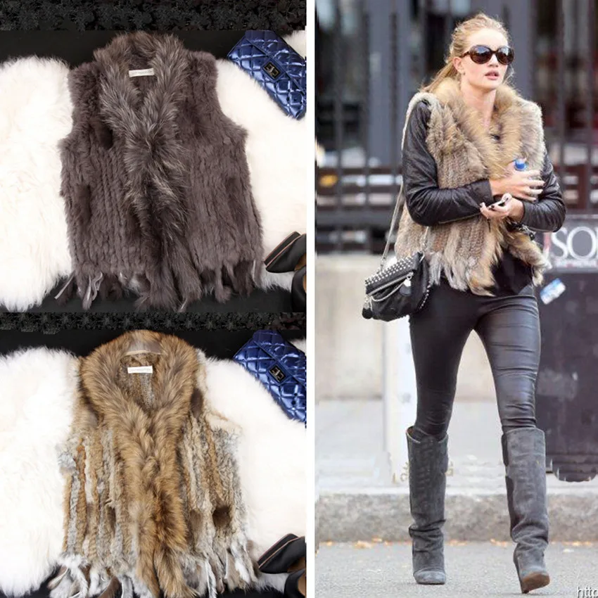 Casual Womens Genuine Raccoon Dog Fur collar Rabbit Fur Vests Design Waistcoat Turn-down Collar Gilet Outerwear Fur coat
Casual Womens Genuine Raccoon Dog Fur collar Rabbit Fur Vests Design Waistcoat Turn-down Collar Gilet Outerwear Fur coat