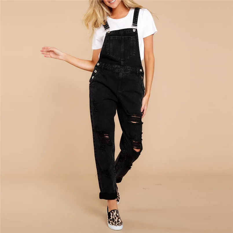 Women Casual Denim Bib Pants Hole Overalls Jeans Straps Demin Trousers Rompers Fashion Sweet Skinny Jumpsuit Women 40JA17
Women Casual Denim Bib Pants Hole Overalls Jeans Straps Demin Trousers Rompers Fashion Sweet Skinny Jumpsuit Women 40JA17