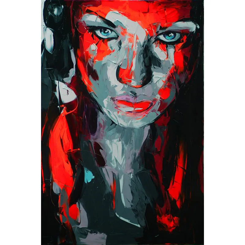 Hand painted Francoise Nielly Palette knife painting portrait Palette knife Face Oil painting Impasto figure on canvas
Hand painted Francoise Nielly Palette knife painting portrait Palette knife Face Oil painting Impasto figure on canvas