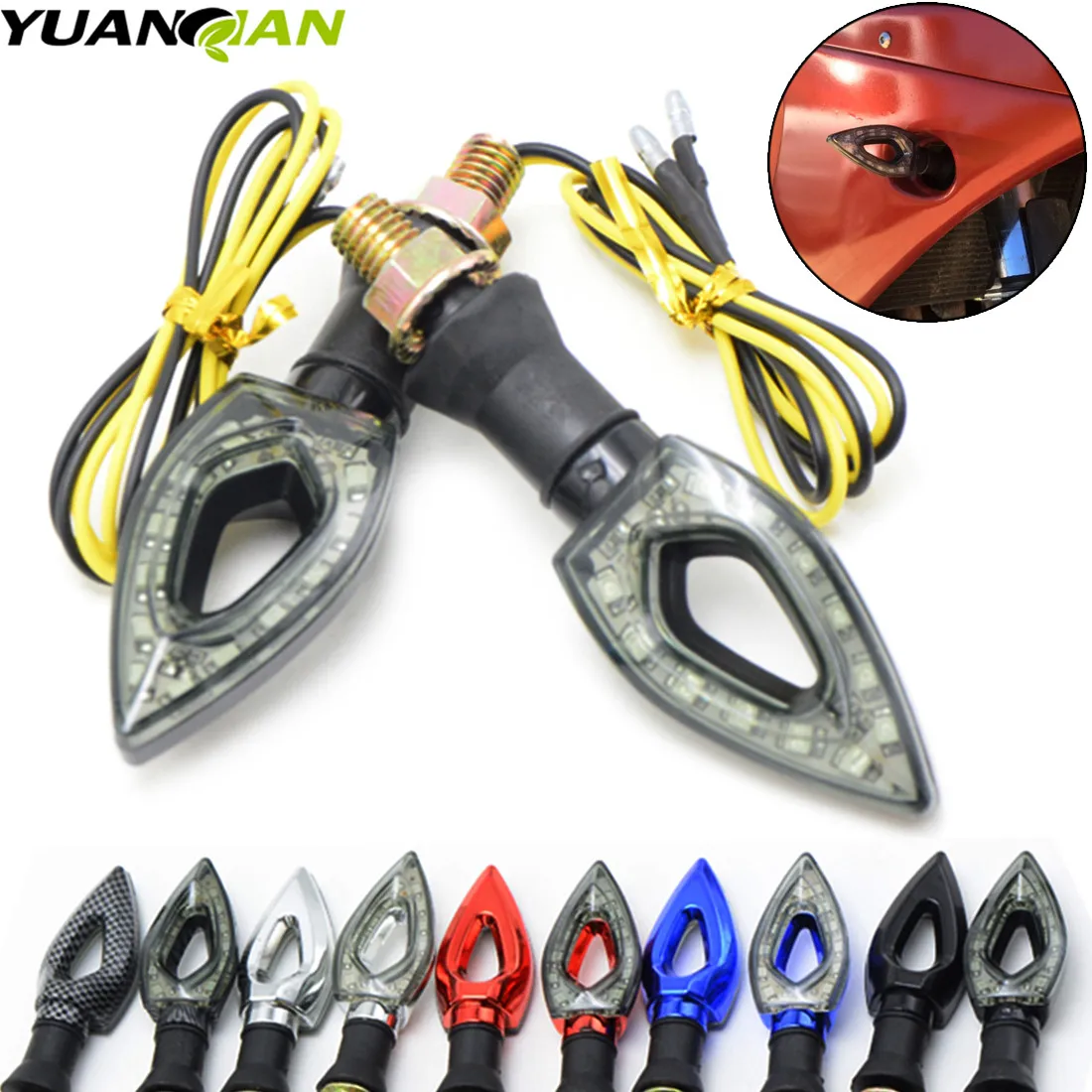 2 Pieces 12V LED Motorcycle Motorbike Turn Signal Indicators Blinker Amber Yellow Light Lamp Bulb For Honda For Yamaha Harley
2 Pieces 12V LED Motorcycle Motorbike Turn Signal Indicators Blinker Amber Yellow Light Lamp Bulb For Honda For Yamaha Harley