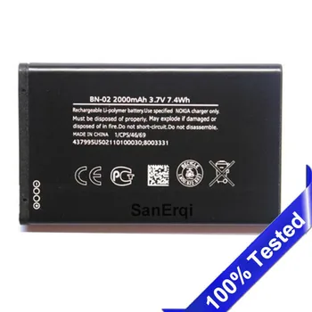 for BYD BN-02 Battery For Nokia XL / XL 4G Bateria RM-1061 RM-1042 RM-1030 2000mAh New Replacement
for BYD BN-02 Battery For Nokia XL / XL 4G Bateria RM-1061 RM-1042 RM-1030 2000mAh New Replacement