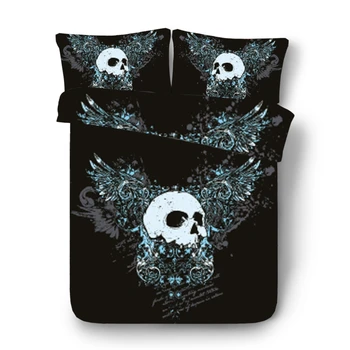 Drop Shipping 3D Blue Skull Angel Bedding Set Print Duvet cover set Bedclothes with pillowcase bed set Home Textiles WY016 
Drop Shipping 3D Blue Skull Angel Bedding Set Print Duvet cover set Bedclothes with pillowcase bed set Home Textiles WY016