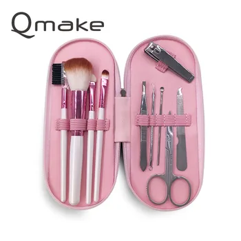 Qmake 10 PCS multifunctional tool set Makeup Brushes Cosmetics Foundation Eyebrow Set nail clipper Manicure pedicure care Kit
Qmake 10 PCS multifunctional tool set Makeup Brushes Cosmetics Foundation Eyebrow Set nail clipper Manicure pedicure care Kit