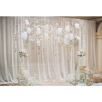 Interior Room White Curtain Wedding Photography Backdrop Vinyl White Flowers Decorated Trees Party Theme Photo Studio Background
Interior Room White Curtain Wedding Photography Backdrop Vinyl White Flowers Decorated Trees Party Theme Photo Studio Background