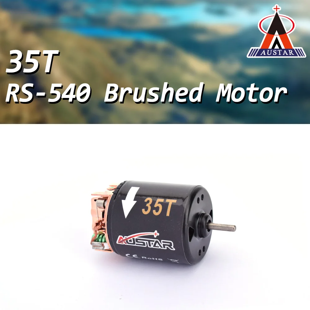 AUSTAR RS-540 35T 3.17mm Modified Brushed Motor for 1/10 Axial SCX10 RC4WD D90 Crawler Climbing On-road Drift Touring RC Car
AUSTAR RS-540 35T 3.17mm Modified Brushed Motor for 1/10 Axial SCX10 RC4WD D90 Crawler Climbing On-road Drift Touring RC Car