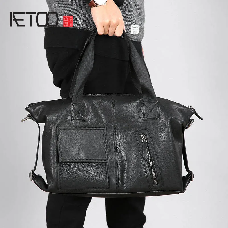 AETOO Portable leather men's bag, handmade business cowhide men's bag, casual men's shoulder crossbody bag
AETOO Portable leather men's bag, handmade business cowhide men's bag, casual men's shoulder crossbody bag