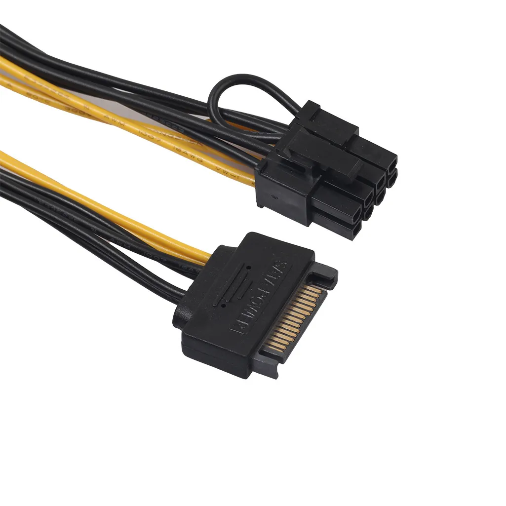 Ecosin2 Computer Cables & Connectors 15Pin Male To 8pin(6+2) PCI-E Male Video Card Power Supply Adapter Cable Oct16
Ecosin2 Computer Cables & Connectors 15Pin Male To 8pin(6+2) PCI-E Male Video Card Power Supply Adapter Cable Oct16
