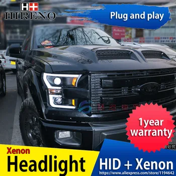 Hireno Headlamp for 2015-2016 Ford Raptor F150 Headlight Headlight Assembly LED DRL Angel Lens Double Beam HID Xenon 2pcs 
Hireno Headlamp for 2015-2016 Ford Raptor F150 Headlight Headlight Assembly LED DRL Angel Lens Double Beam HID Xenon 2pcs