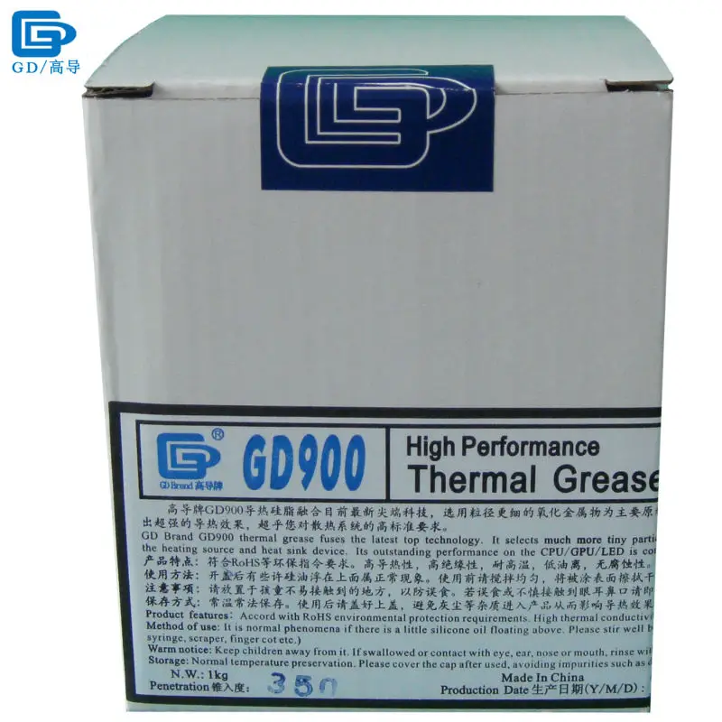 GD900 Thermal Conductive Grease Paste Silicone Plaster Heat Sink Compound Net Weight 1000 Grams High Performance For LED CN1000 
GD900 Thermal Conductive Grease Paste Silicone Plaster Heat Sink Compound Net Weight 1000 Grams High Performance For LED CN1000