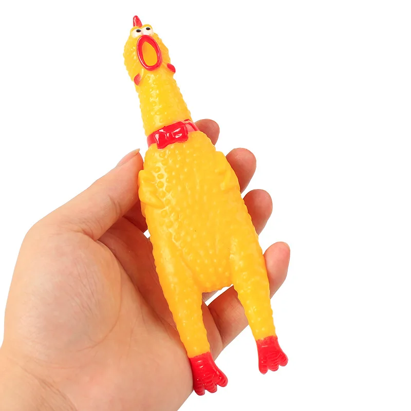 1PC Decompression Funny Dog Rubber Bite Toy Puppy Screaming Chicken Shrilling Squeak Toys Pet Chew Training Tool 16*4 cm
1PC Decompression Funny Dog Rubber Bite Toy Puppy Screaming Chicken Shrilling Squeak Toys Pet Chew Training Tool 16*4 cm