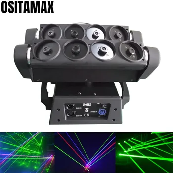 RGB Laser Projector Spider Moving Head Beam Light 2 Rows 8 Eyes Lyre Stage Effect Beam Lasers DJ Party Disco Stage Effect Laser
RGB Laser Projector Spider Moving Head Beam Light 2 Rows 8 Eyes Lyre Stage Effect Beam Lasers DJ Party Disco Stage Effect Laser