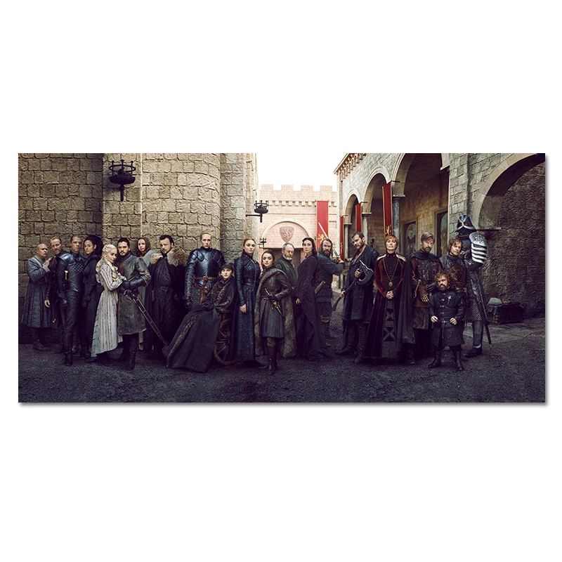 Game Of Thrones Season 8 Main Cast Poster TV shows Silk Prints Wall Art Final Season Picture Large Modern Silk Cloth Picture
Game Of Thrones Season 8 Main Cast Poster TV shows Silk Prints Wall Art Final Season Picture Large Modern Silk Cloth Picture