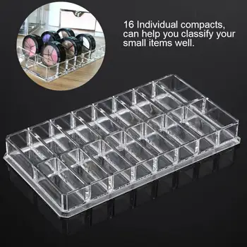 16 Grid Transparent Acrylic Larger Compact Organizer Power Eyebrow Powder Holder Store Box
16 Grid Transparent Acrylic Larger Compact Organizer Power Eyebrow Powder Holder Store Box