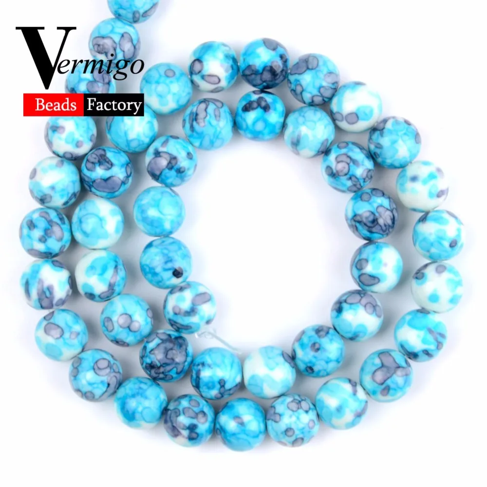 Blue Rain Flower Stone Natural Stones Beads For Needlework Jewelry Making Round Loose Beads Diy Bracelet Necklace 15"Strand
Blue Rain Flower Stone Natural Stones Beads For Needlework Jewelry Making Round Loose Beads Diy Bracelet Necklace 15"Strand