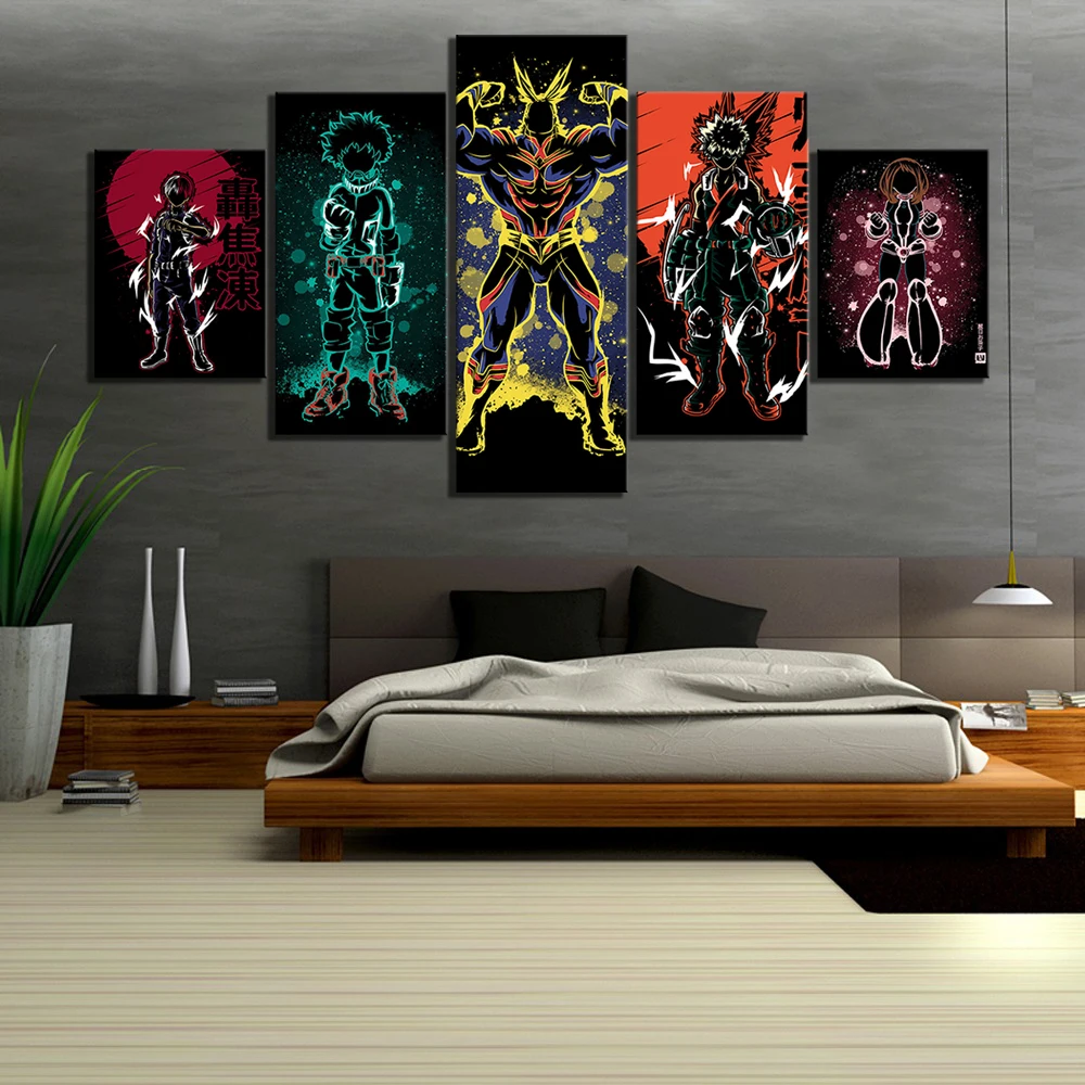 5 Piece Abstract Art HD Cartoon Picture My Hero Academia Anime Poster Boku No Hero Academia Pictures Canvas Paintings for Wall
5 Piece Abstract Art HD Cartoon Picture My Hero Academia Anime Poster Boku No Hero Academia Pictures Canvas Paintings for Wall