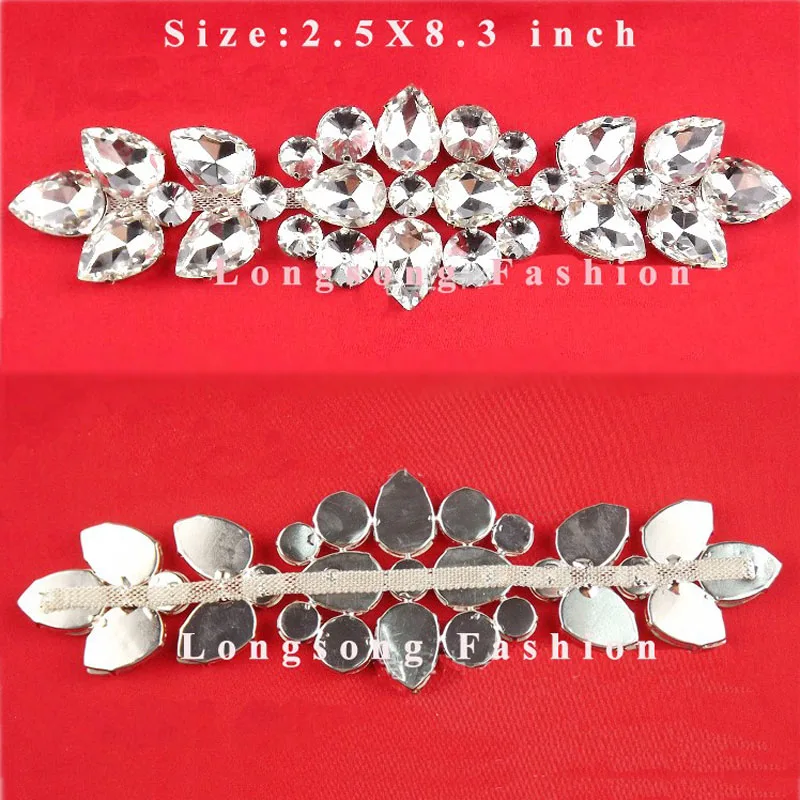 Free Shipping 10pcs 8.3''Rhinestone Applique for Wedding Gown Bridal Applique Rhinestone Trimming Rhinestone Patch AP091601-1
Free Shipping 10pcs 8.3''Rhinestone Applique for Wedding Gown Bridal Applique Rhinestone Trimming Rhinestone Patch AP091601-1