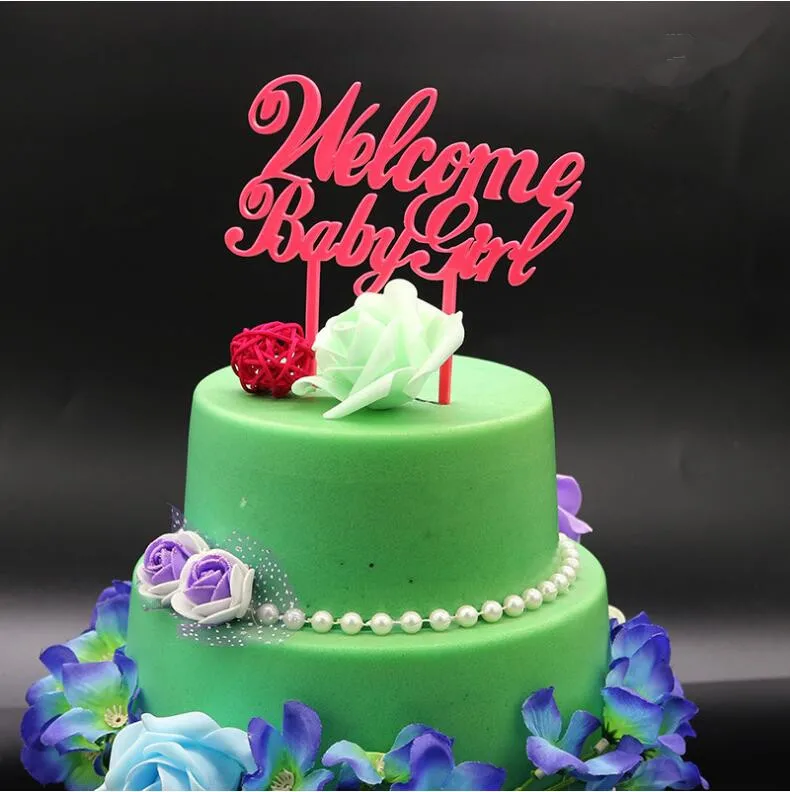 pink cake for baby girl