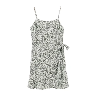 Spaghetti Straps Women Sexy Sleeveless A-line Printed Mini Dress Sexy Ladies Floral Printed Front Ruffles Sashes Dress
Spaghetti Straps Women Sexy Sleeveless A-line Printed Mini Dress Sexy Ladies Floral Printed Front Ruffles Sashes Dress